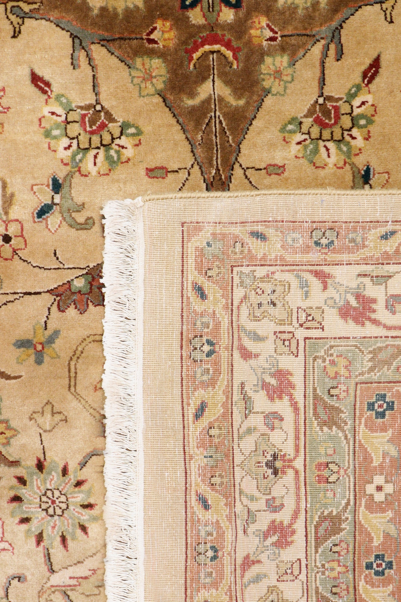 Pasargad Home Baku Collection Hand-Knotted Camel Wool Area Rug-11'9" X 17'8"