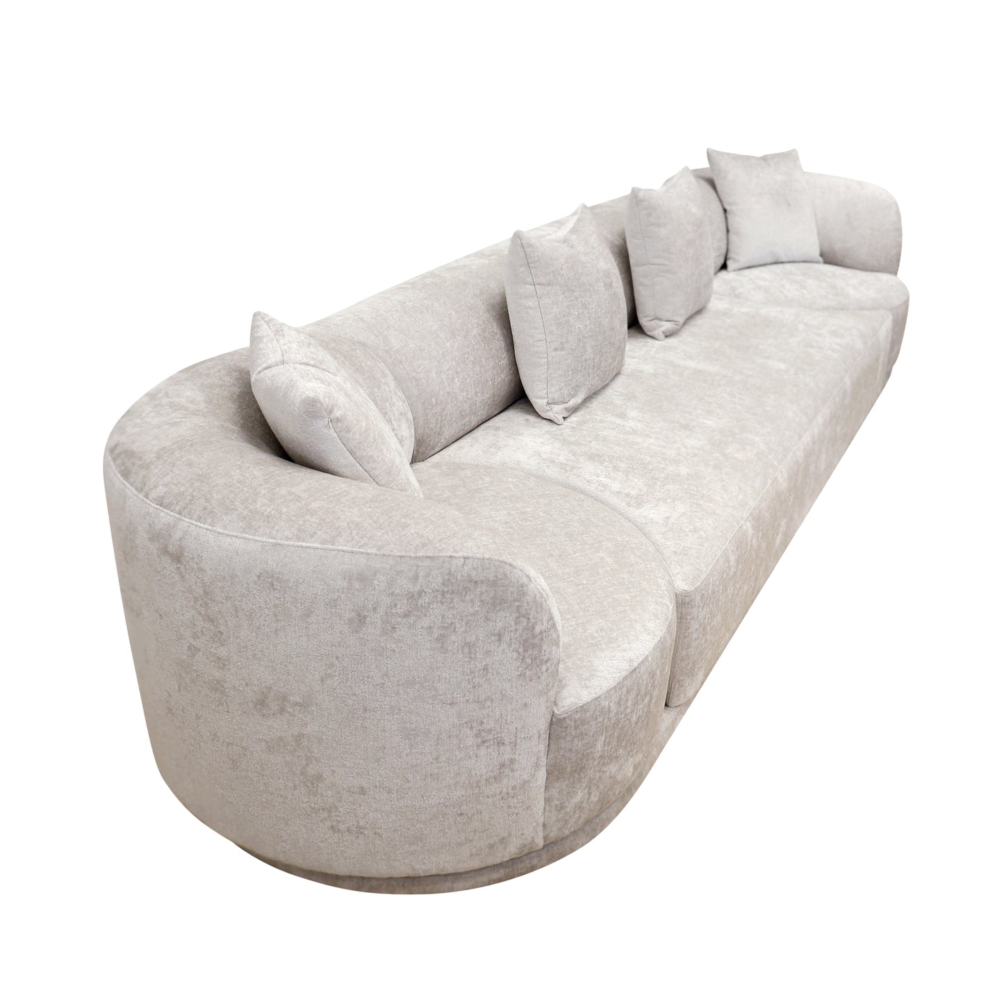 Pasargad Home Cielo Fabric Living Room 4 Pieces Sofa Set, Beige