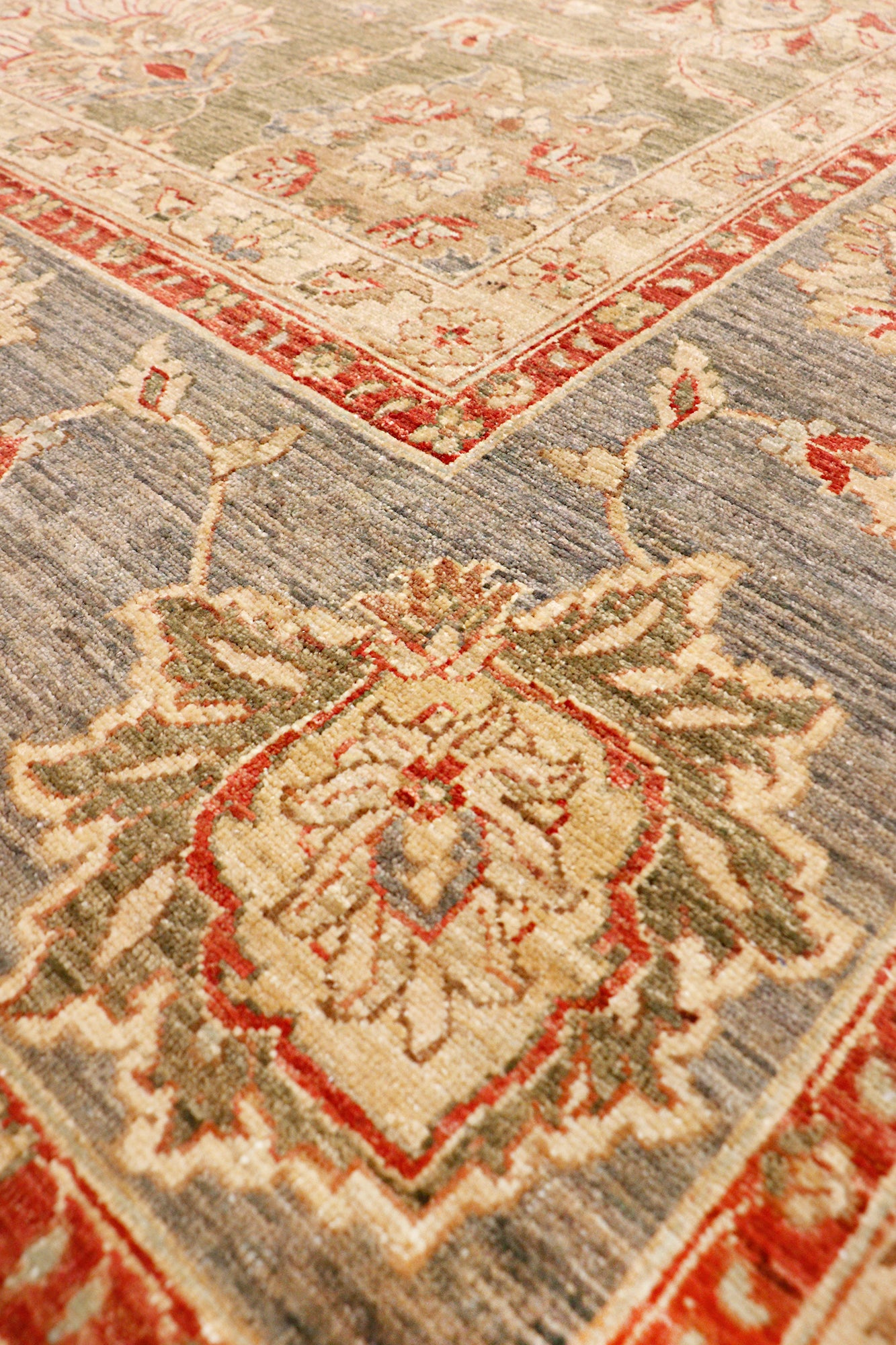 Pasargad Home Denver Collection Hand-Knotted Lamb's Wool Area Rug- 9'10" X 9'10"