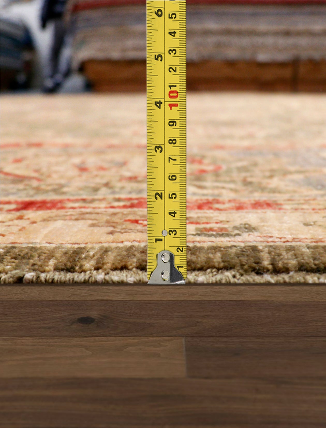 Pasargad Home Denver Collection Hand-Knotted Lamb's Wool Area Rug- 9'10" X 9'10"
