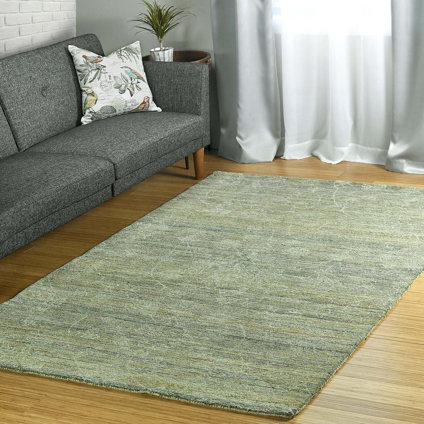 Kaleen Palladian Collection Dark Sage  Throw Rug 2' x 3'