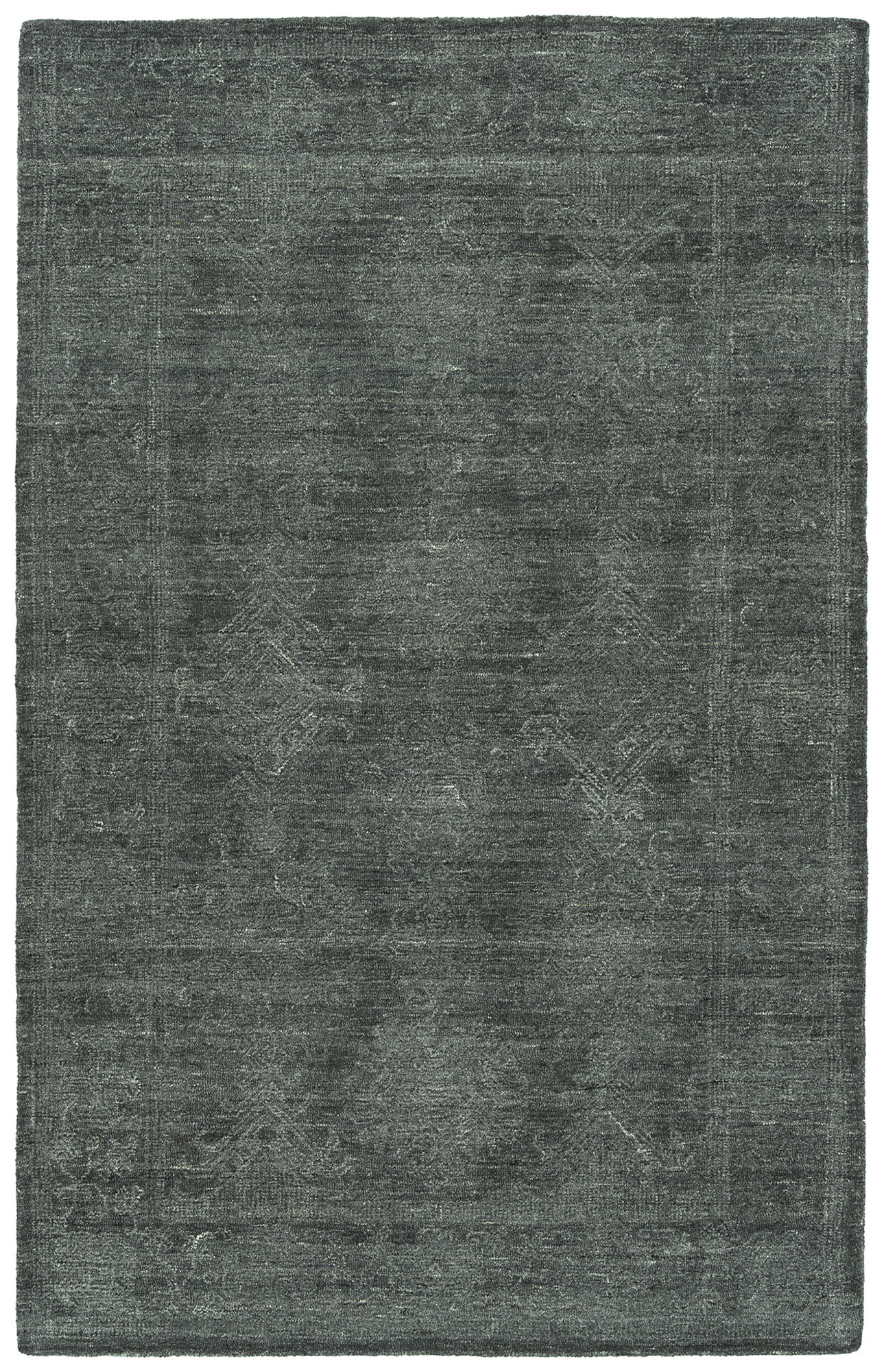 Kaleen Palladian Collection Dark Charcoal Area Rug 4' x 6'