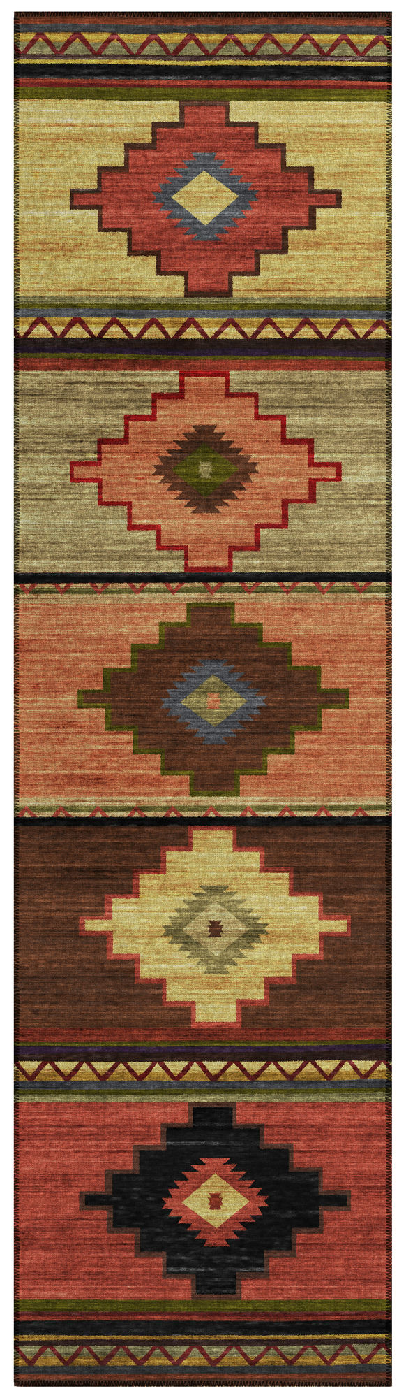 Indoor/Outdoor Phoenix PH1 Canyon Washable 2'3" x 7'6" Runner Rug