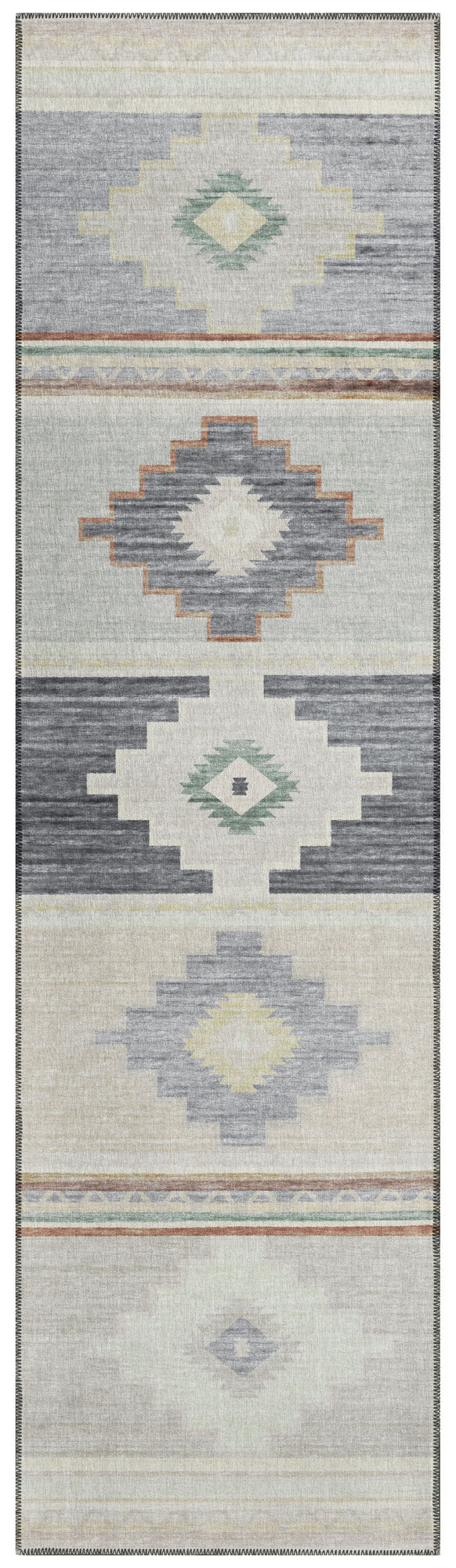 Indoor/Outdoor Phoenix PH1 Ivory Washable 2'3" x 7'6" Runner Rug
