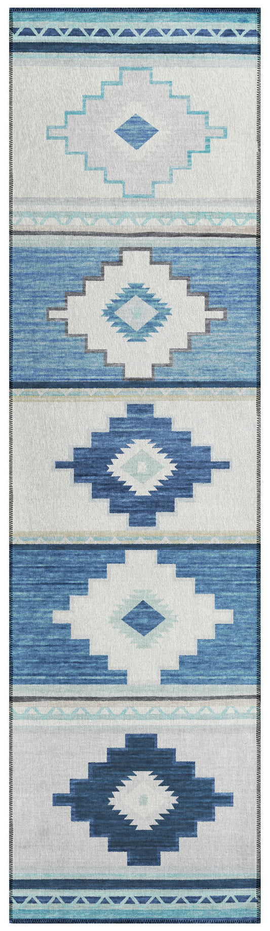 Indoor/Outdoor Phoenix PH1 Pacifica Washable 2'3" x 7'6" Runner Rug
