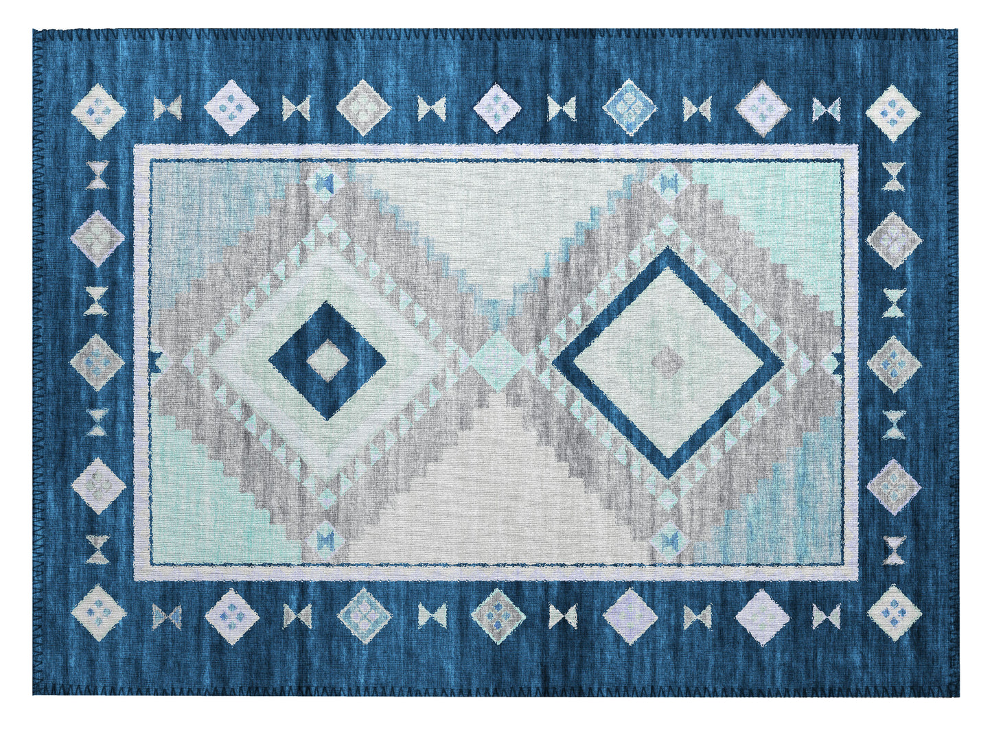 Indoor/Outdoor Phoenix PH2 Denim Washable 1'8" x 2'6" Rug