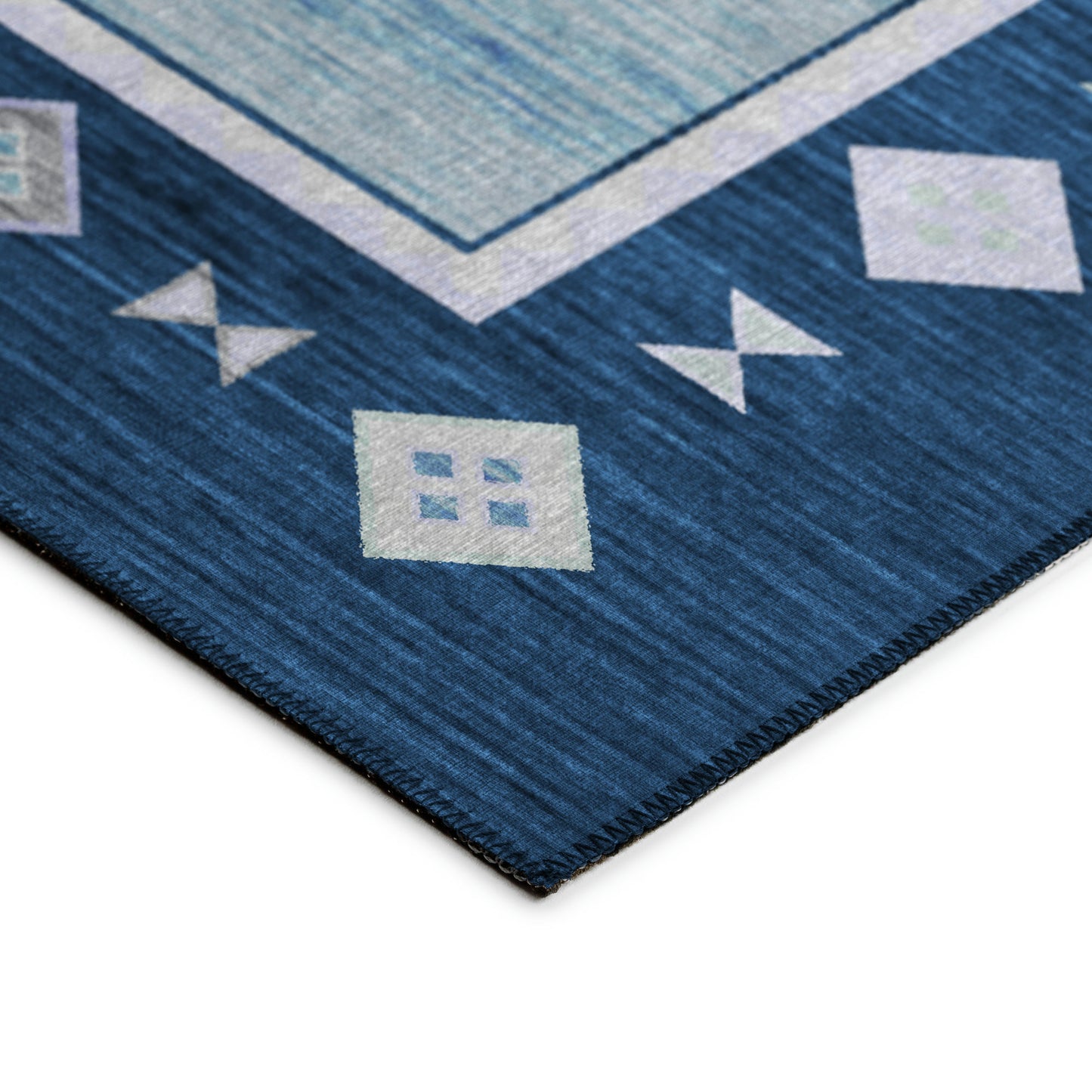 Indoor/Outdoor Phoenix PH2 Denim Washable 2'3" x 7'6" Runner Rug