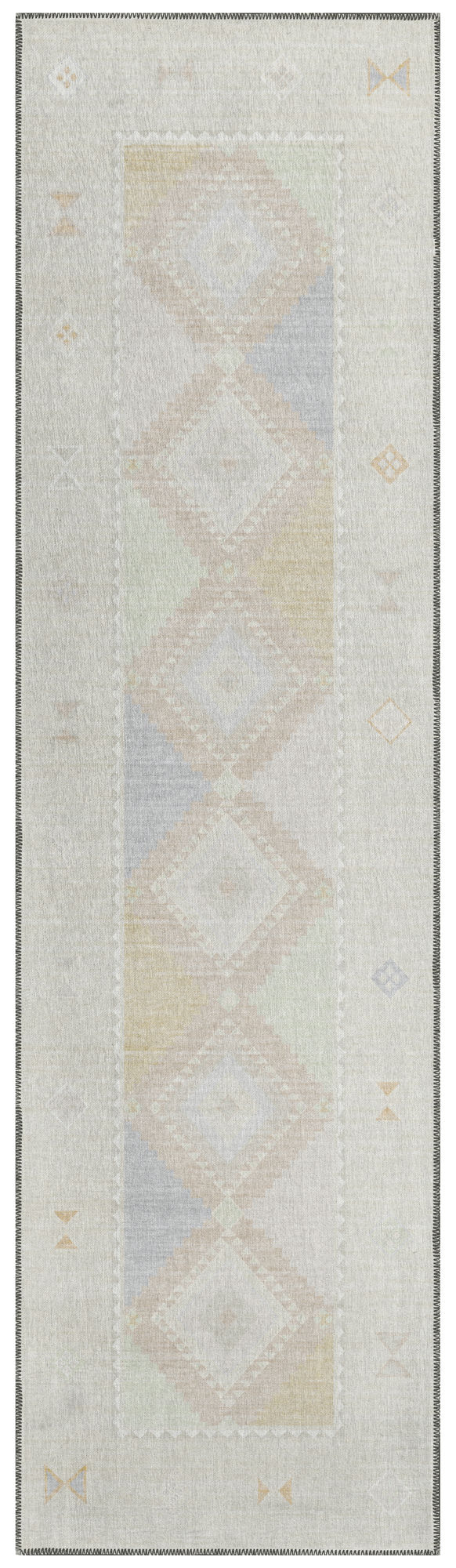 Indoor/Outdoor Phoenix PH2 Ivory Washable 2'3" x 7'6" Runner Rug