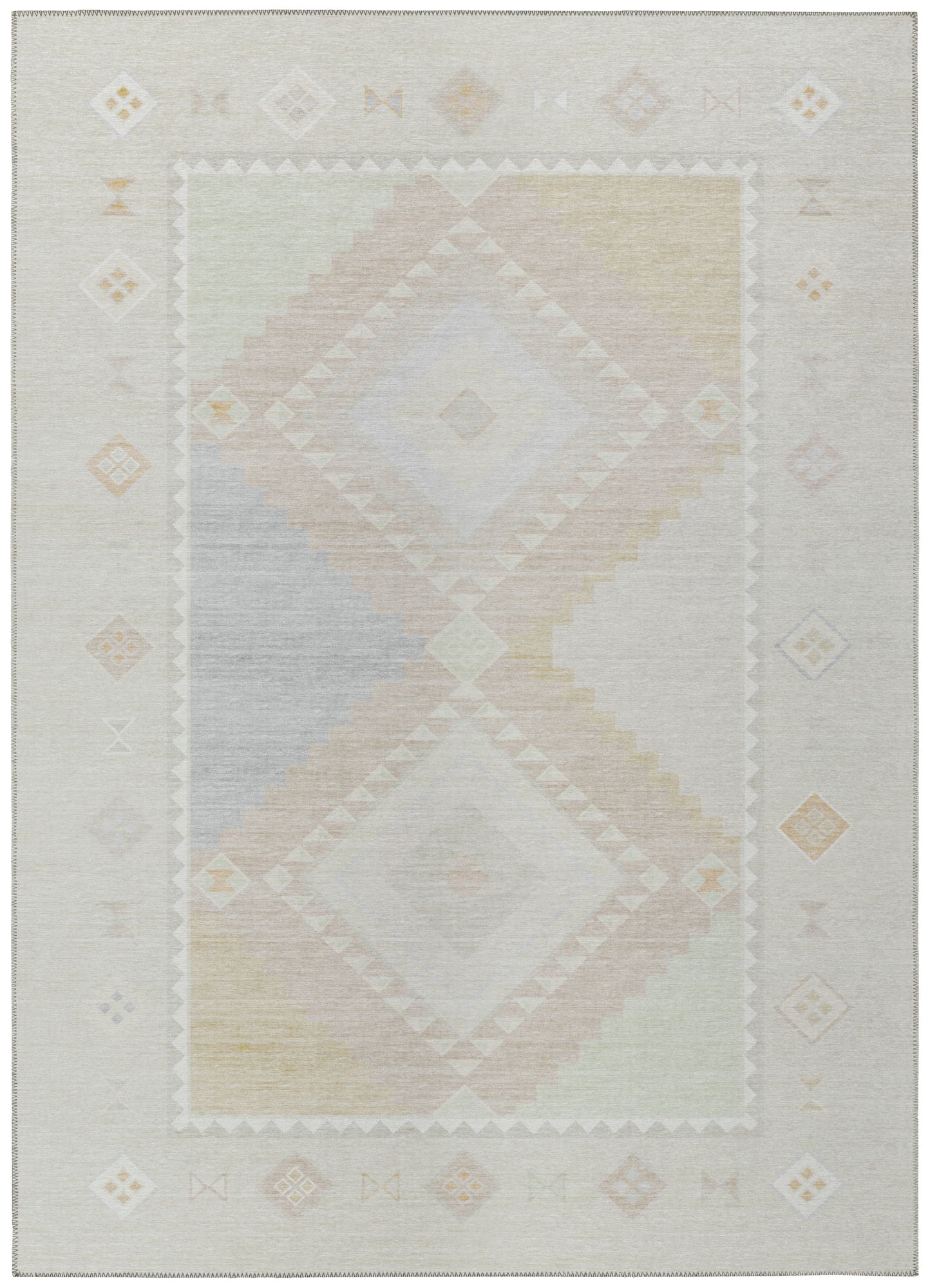 Indoor/Outdoor Phoenix PH2 Ivory Washable 3' x 5' Rug