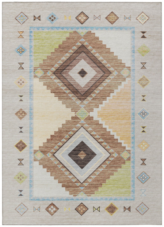 Indoor/Outdoor Phoenix PH2 Taupe Washable 10' x 14' Rug