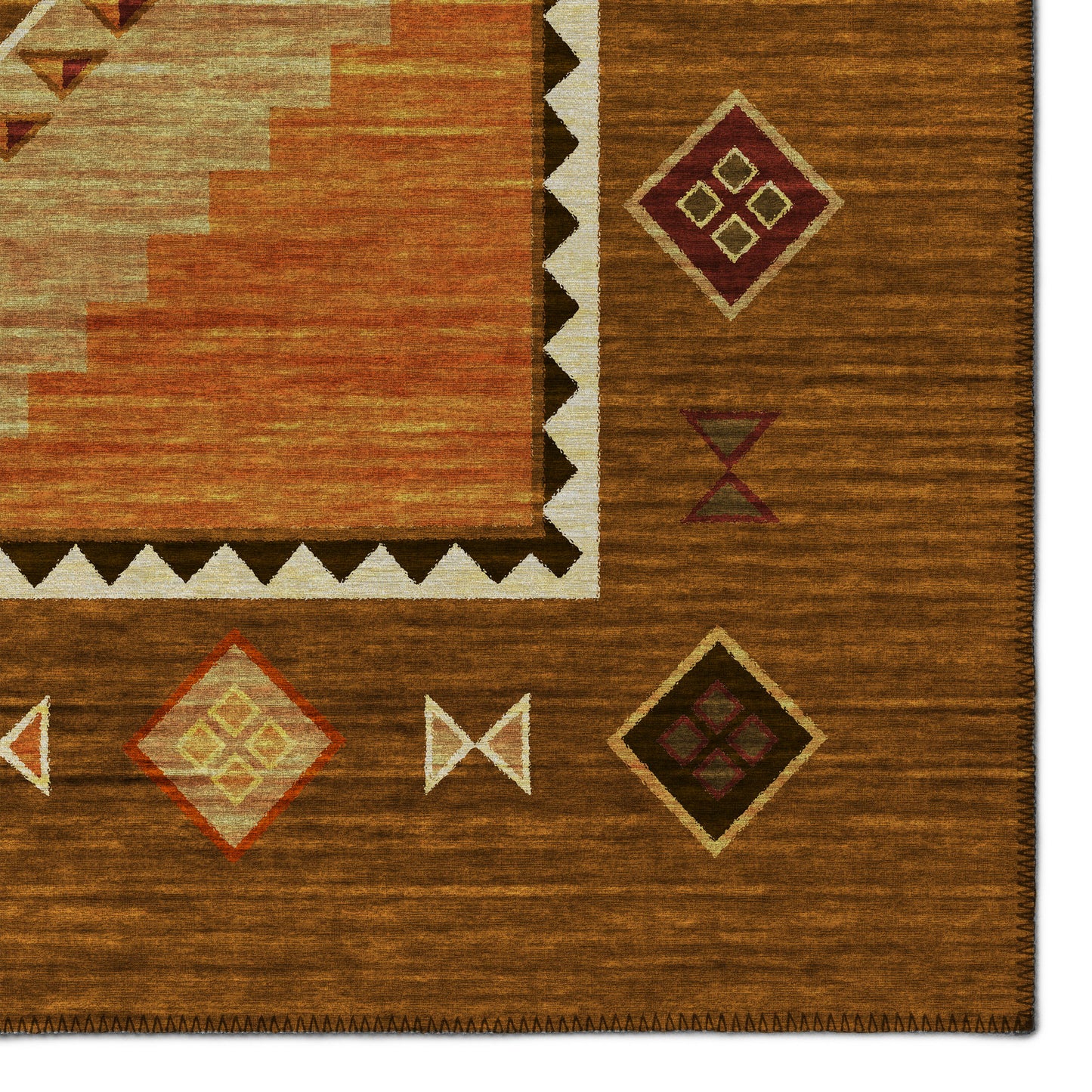 Indoor/Outdoor Phoenix PH2 Walnut Washable 2'3" x 7'6" Runner Rug