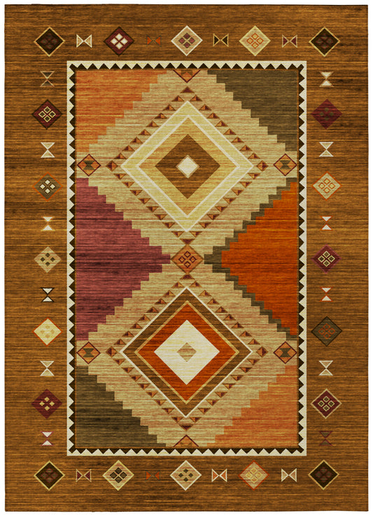 Indoor/Outdoor Phoenix PH2 Walnut Washable 9' x 12' Rug
