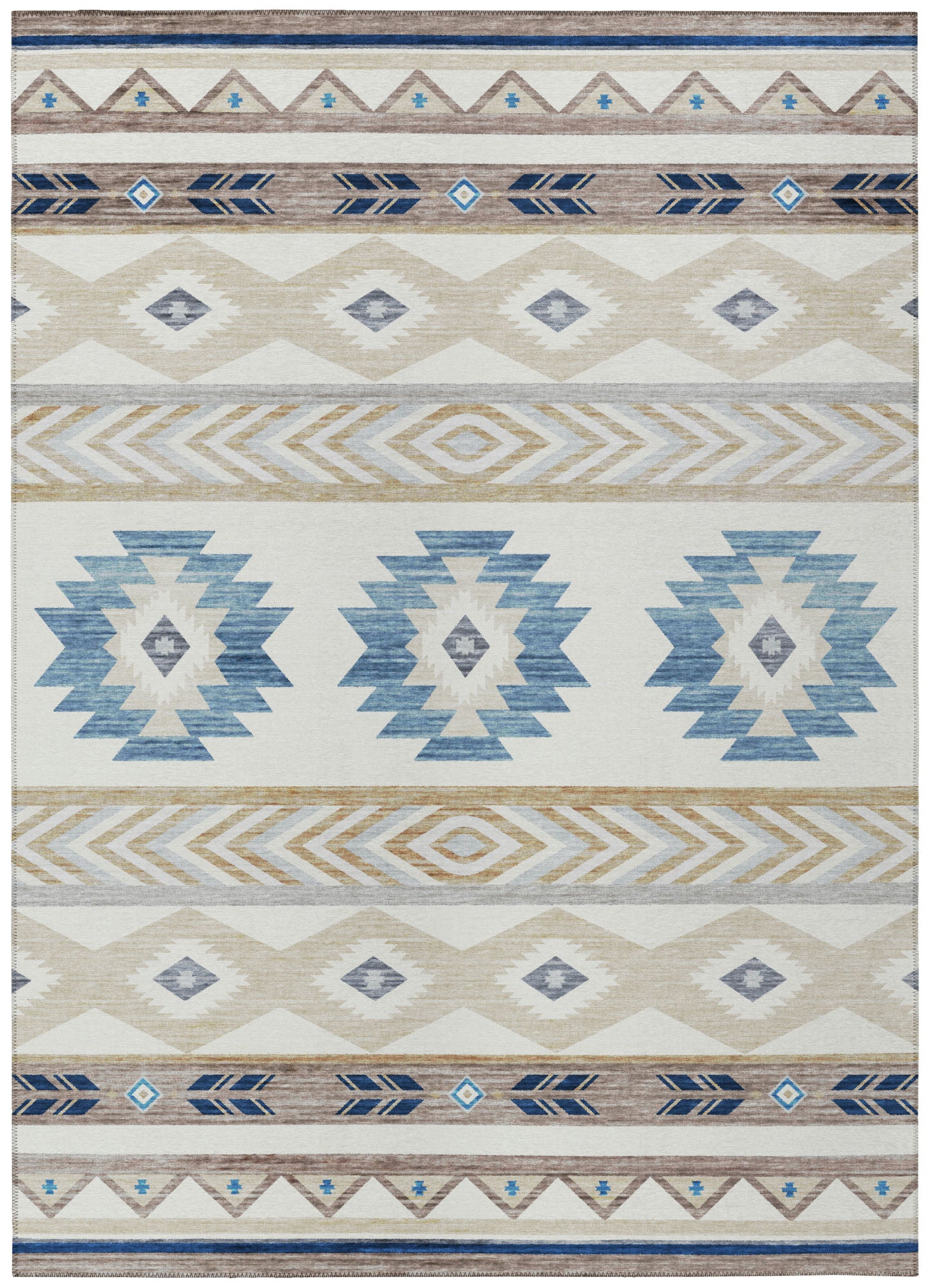 Indoor/Outdoor Phoenix PH3 Ivory Washable 10' x 14' Rug
