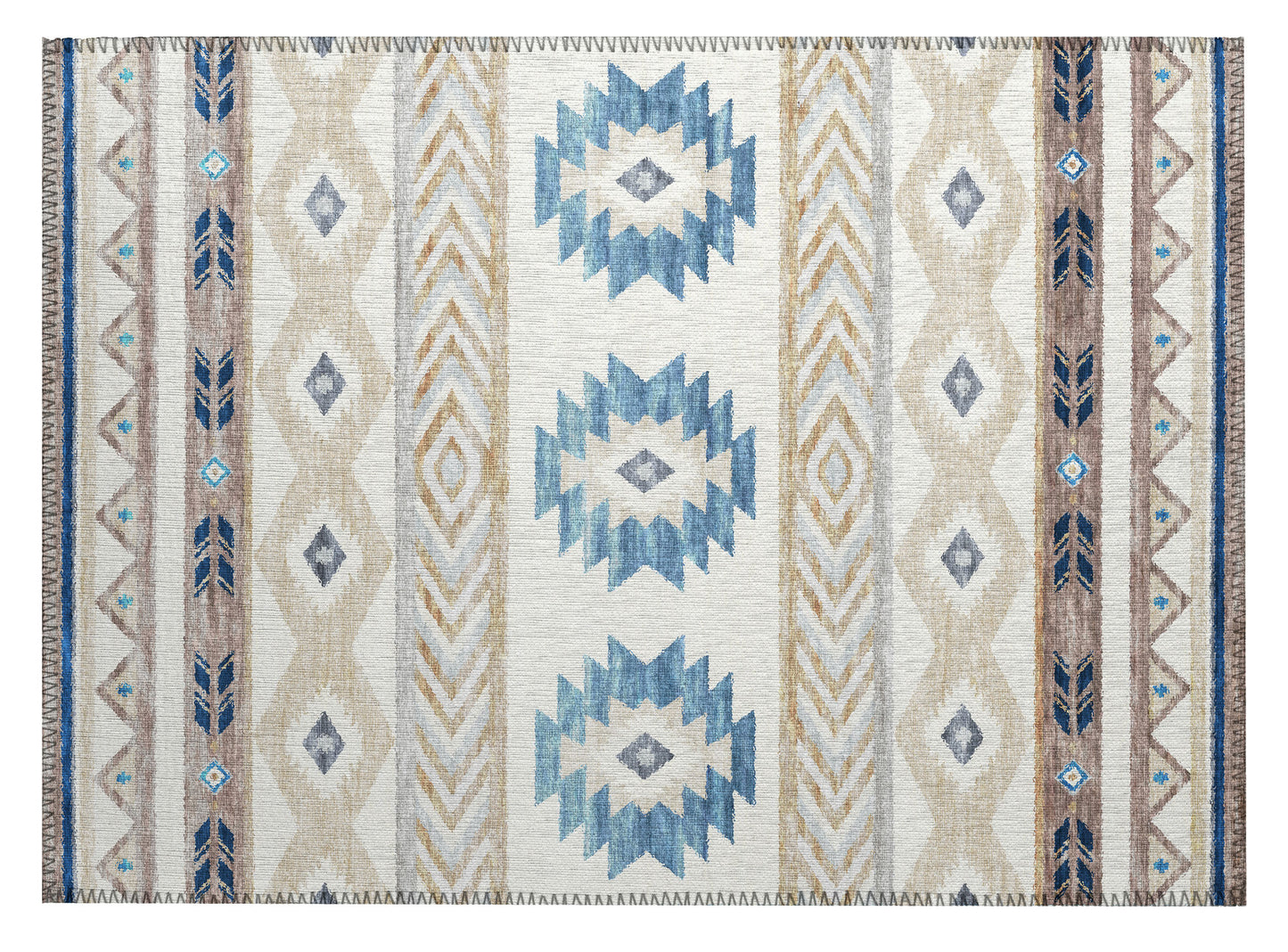 Indoor/Outdoor Phoenix PH3 Ivory Washable 1'8" x 2'6" Rug