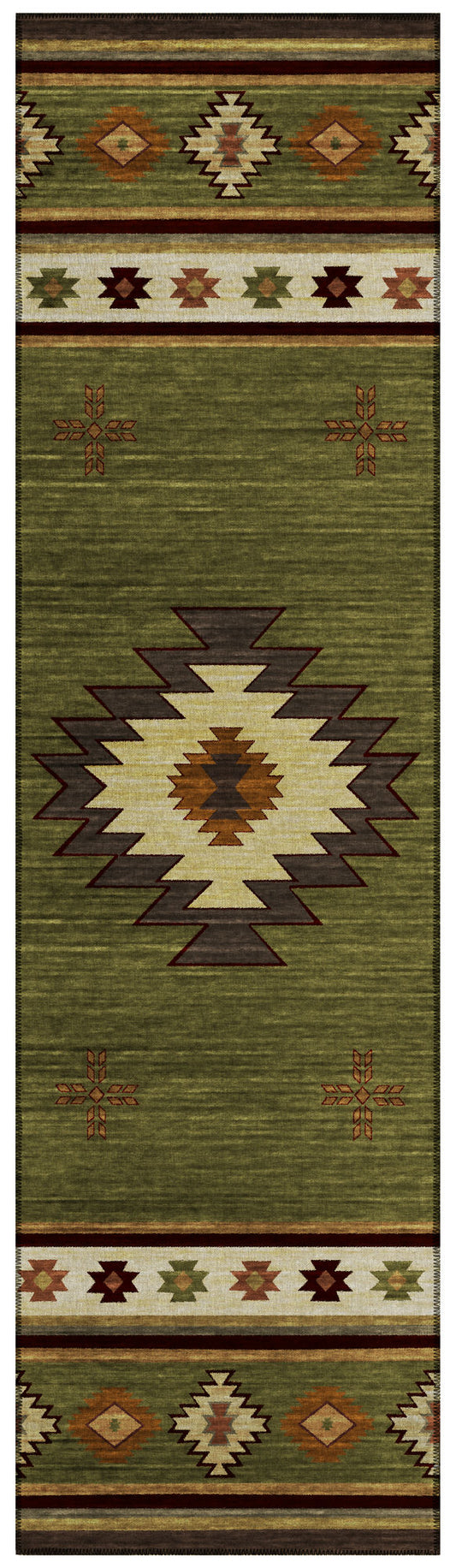 Indoor/Outdoor Phoenix PH4 Cactus Washable 2'3" x 7'6" Runner Rug