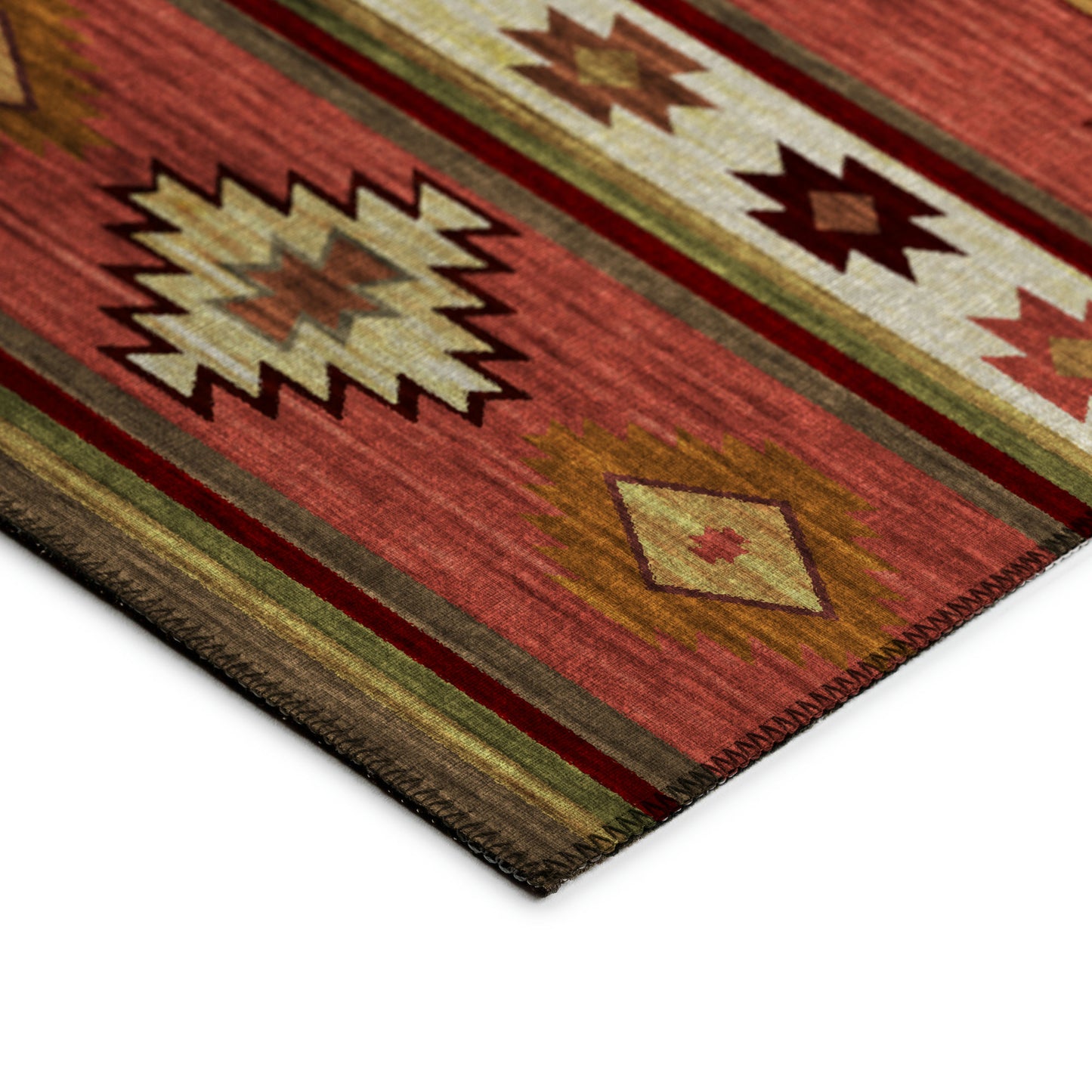 Indoor/Outdoor Phoenix PH4 Paprika Washable 2'3" x 7'6" Runner Rug