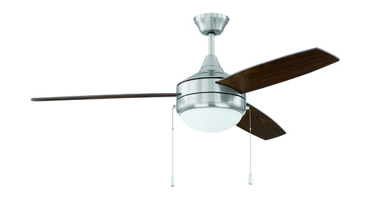 52" Phaze 3 Ceiling Fan in Brushed Polished Nickel, PHA52BNK3