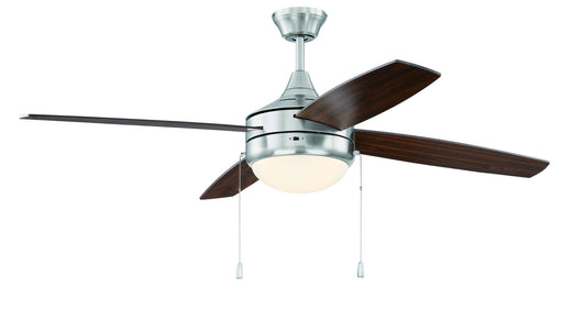 52" Phaze 4 Ceiling Fan in Brushed Polished Nickel, PHA52BNK4