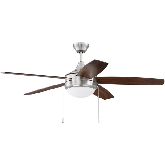 52" Phaze 5 Ceiling Fan in Brushed Polished Nickel, PHA52BNK5-UCI
