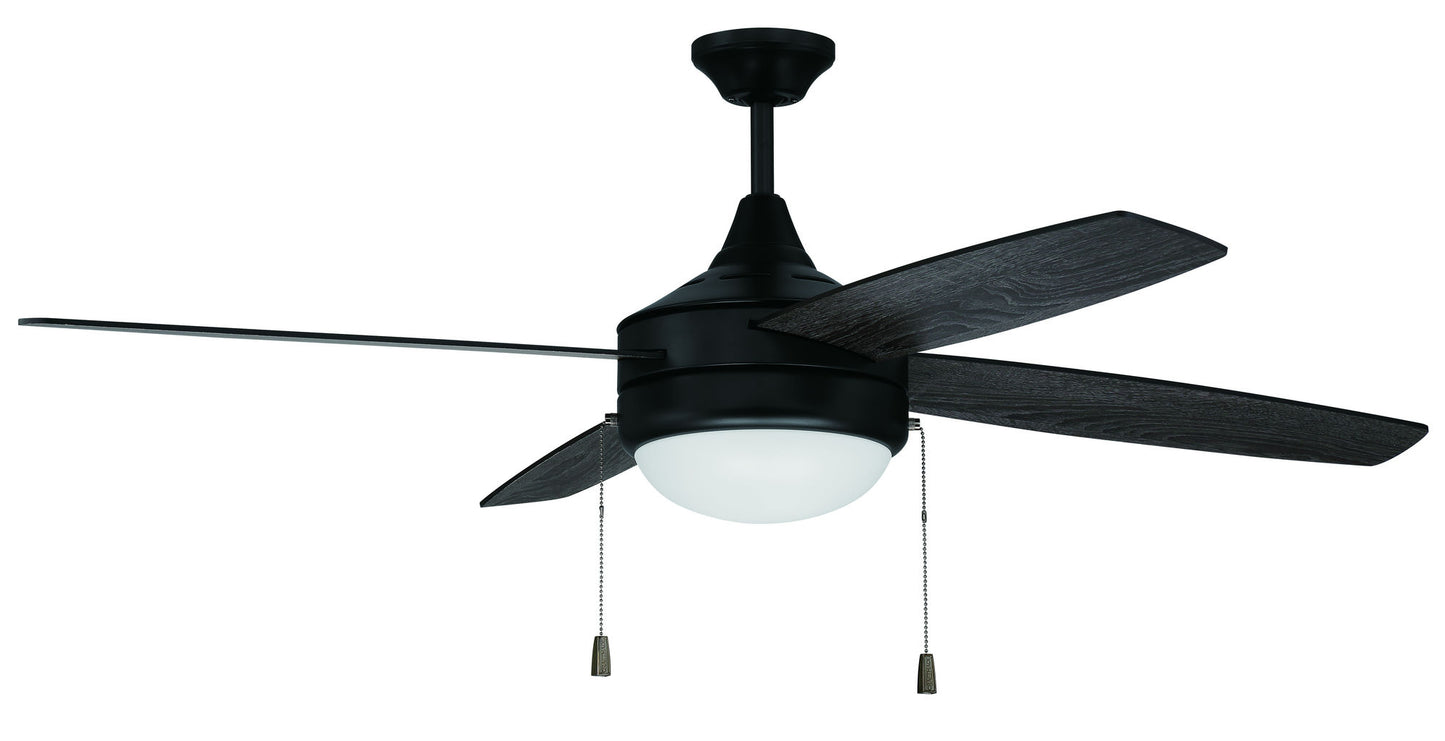 52" Phaze 4 Ceiling Fan in Flat Black