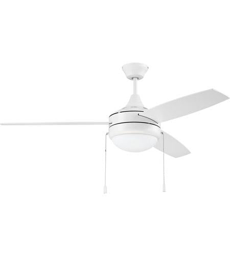 52" Phaze 3 Ceiling Fan in White