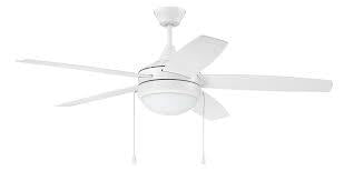 52" Phaze 5 Ceiling Fan in White, PHA52W5-UCI