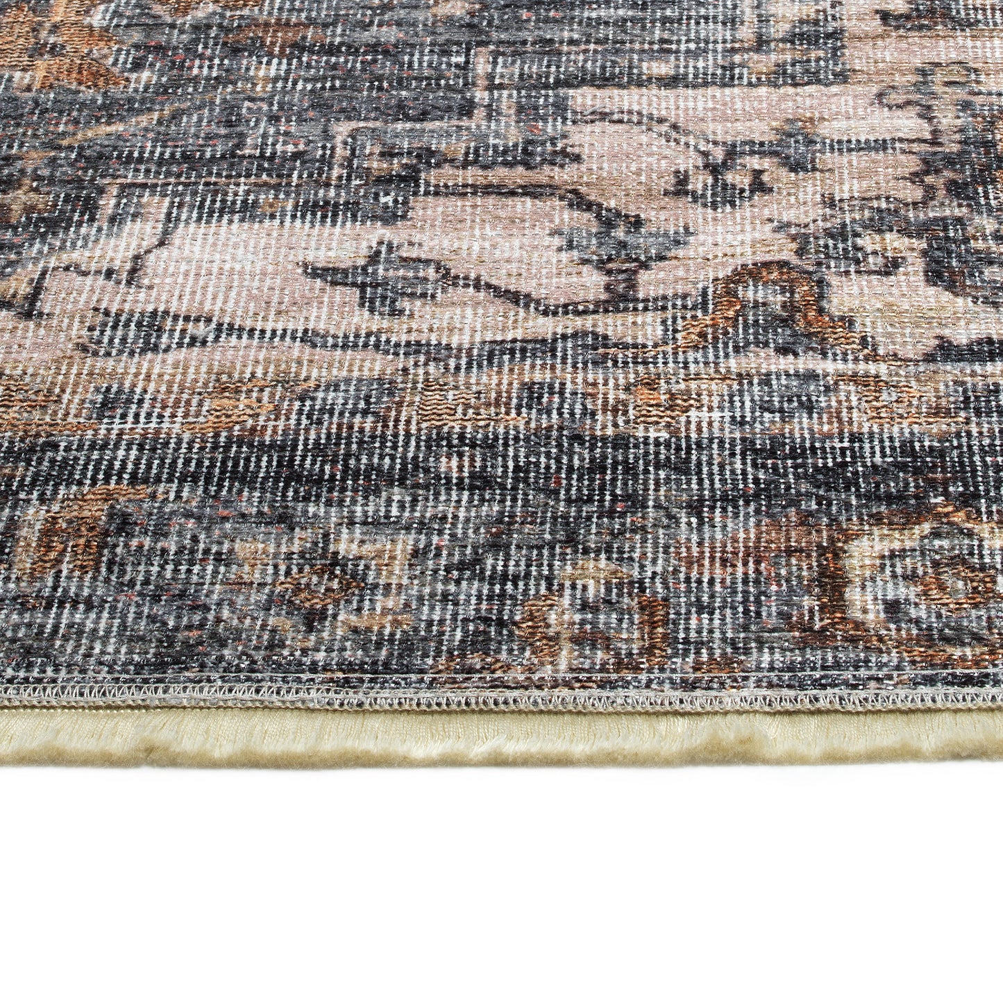Kaleen Praia Collection Dark Gold Throw Rug 2' x 3'