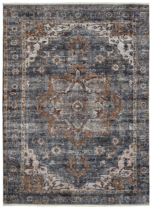 Kaleen Praia Collection Dark Gold Area Rug 9'3" x 11'6