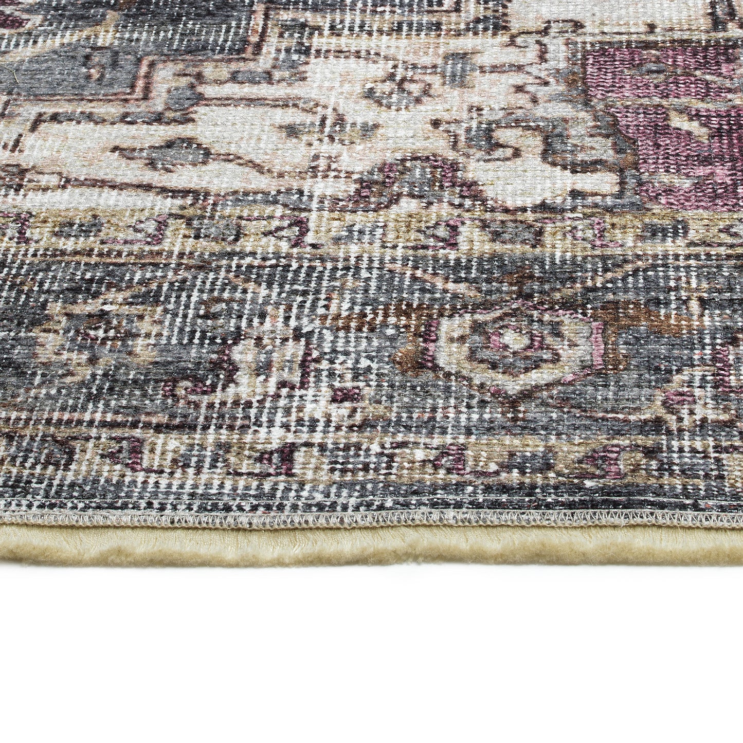 Kaleen Praia Collection Dark Charcoal Throw Rug 2' x 3'