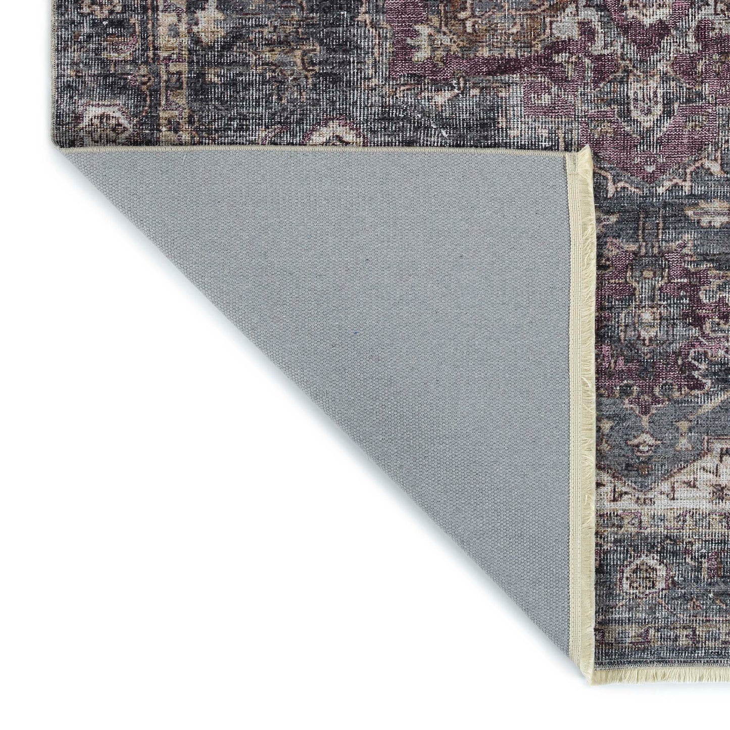 Kaleen Praia Collection Dark Charcoal Throw Rug 2' x 3'
