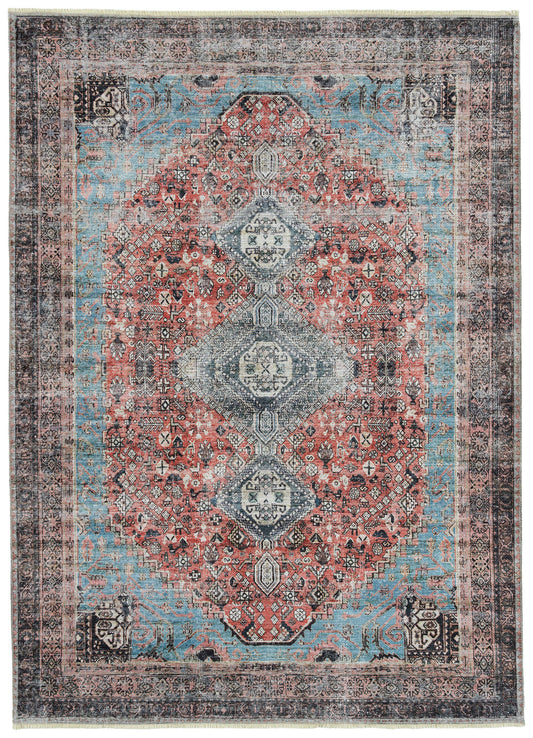 Kaleen Praia Collection Dark Rust Area Rug 5'1" x 7'
