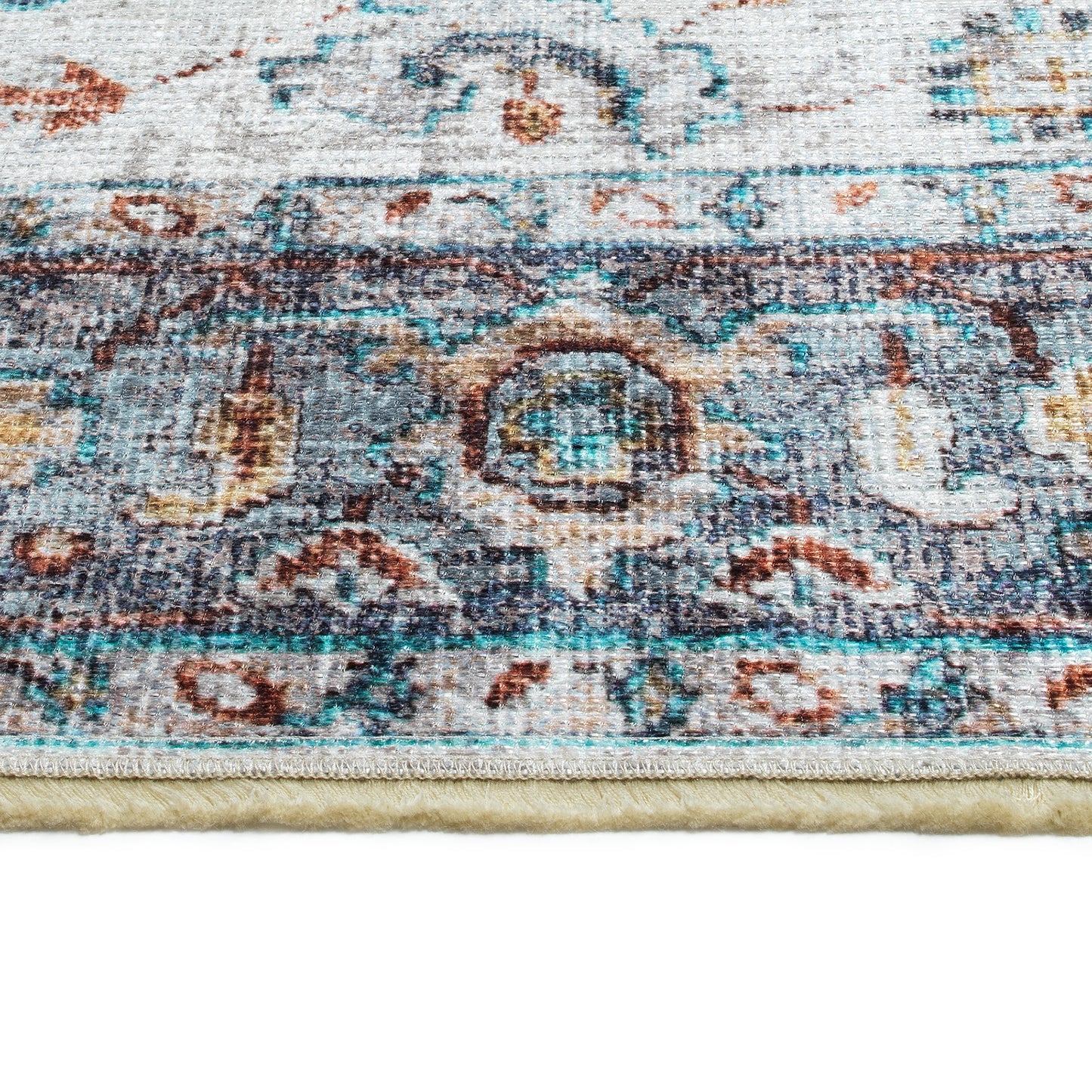 Kaleen Praia Collection Silver Blue Throw Rug 2' x 3'