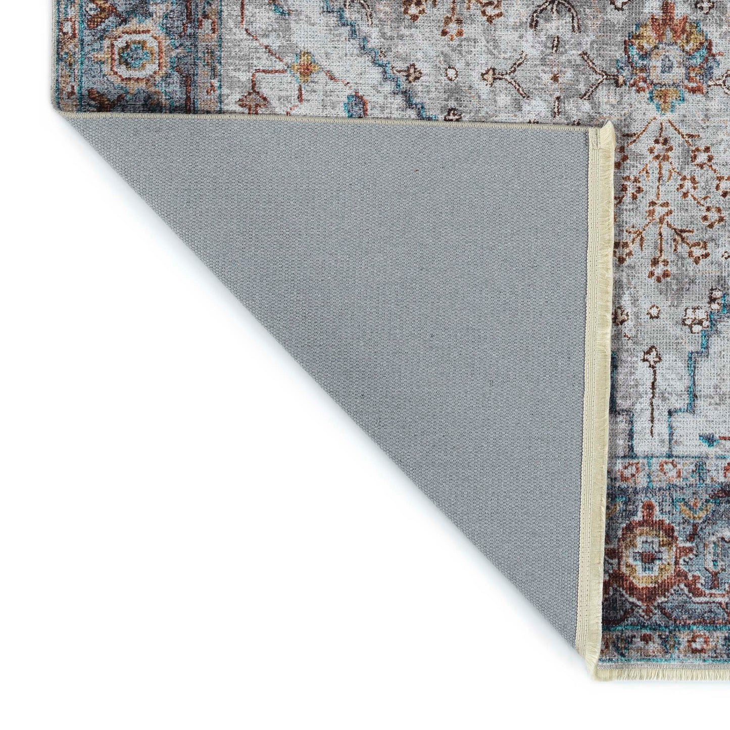 Kaleen Praia Collection Silver Blue Runner 2'7" x 9'
