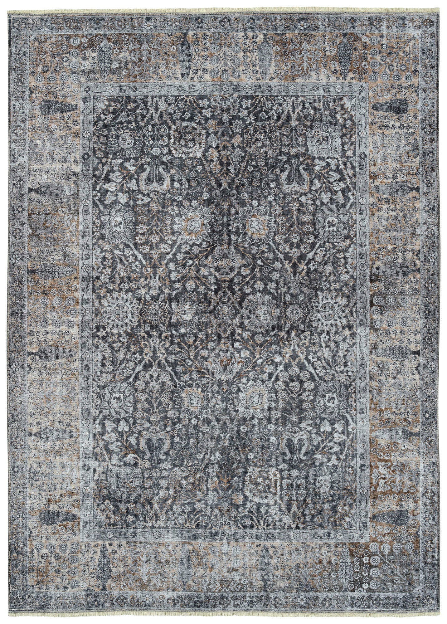 Kaleen Praia Collection PRA05-75 Grey Runner 2'7" x 9'
