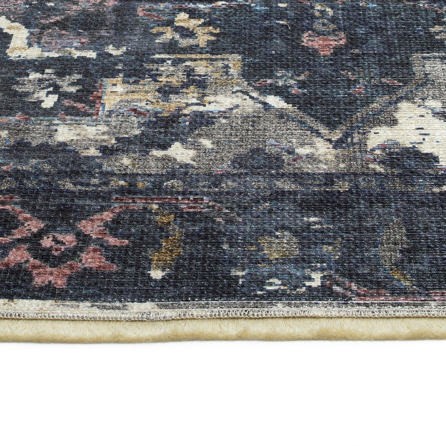 Kaleen Praia Collection Dark Navy Area Rug 7'10" x 9'6"