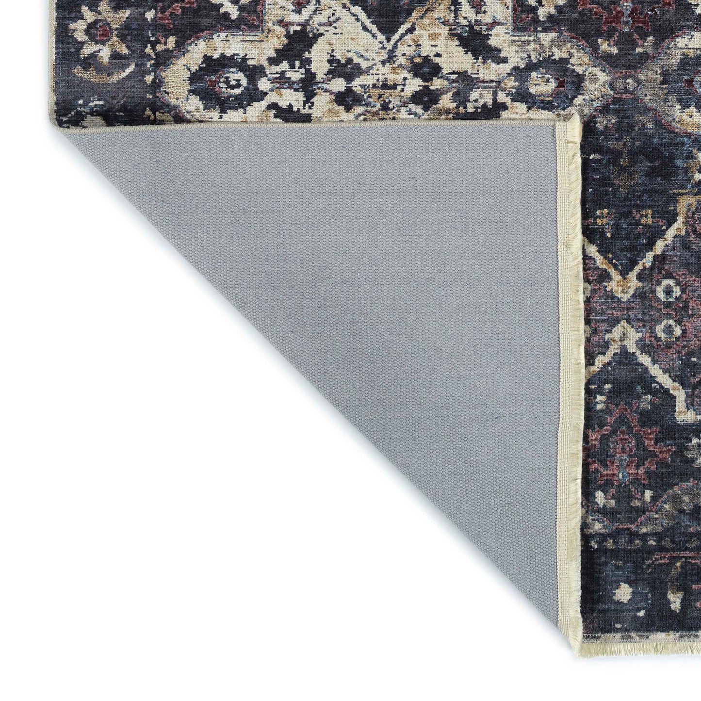Kaleen Praia Collection Dark Navy Runner 2'7" x 9'