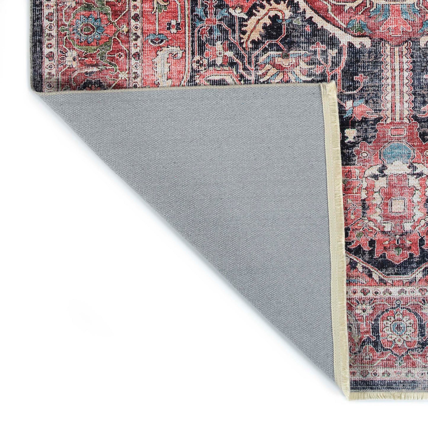 Kaleen Praia Collection Light Red Throw Rug 2' x 3'