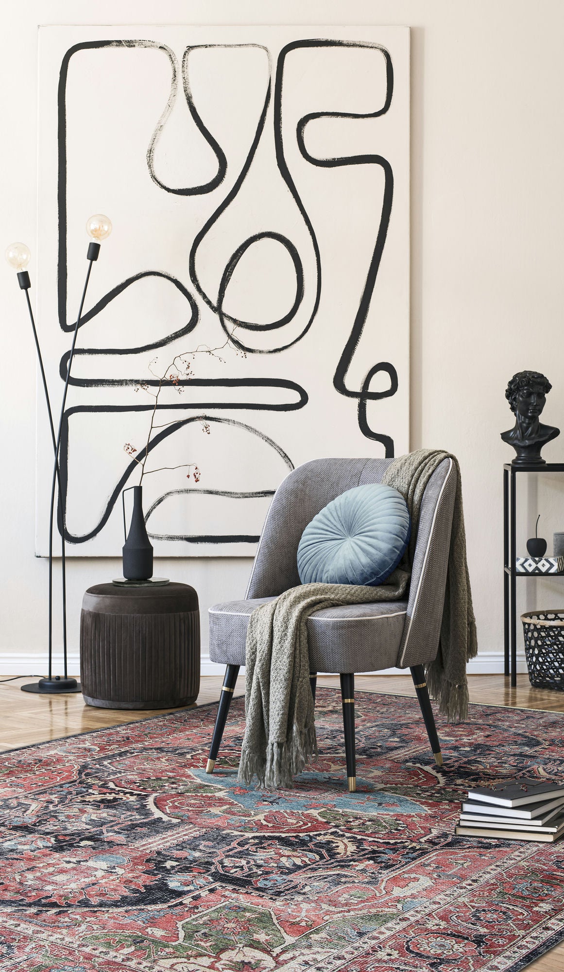 Kaleen Praia Collection Light Red Area Rug 7'10" x 9'6"