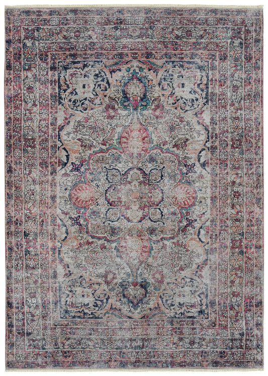 Kaleen Praia Collection Light Multi Area Rug 5'1" x 7'