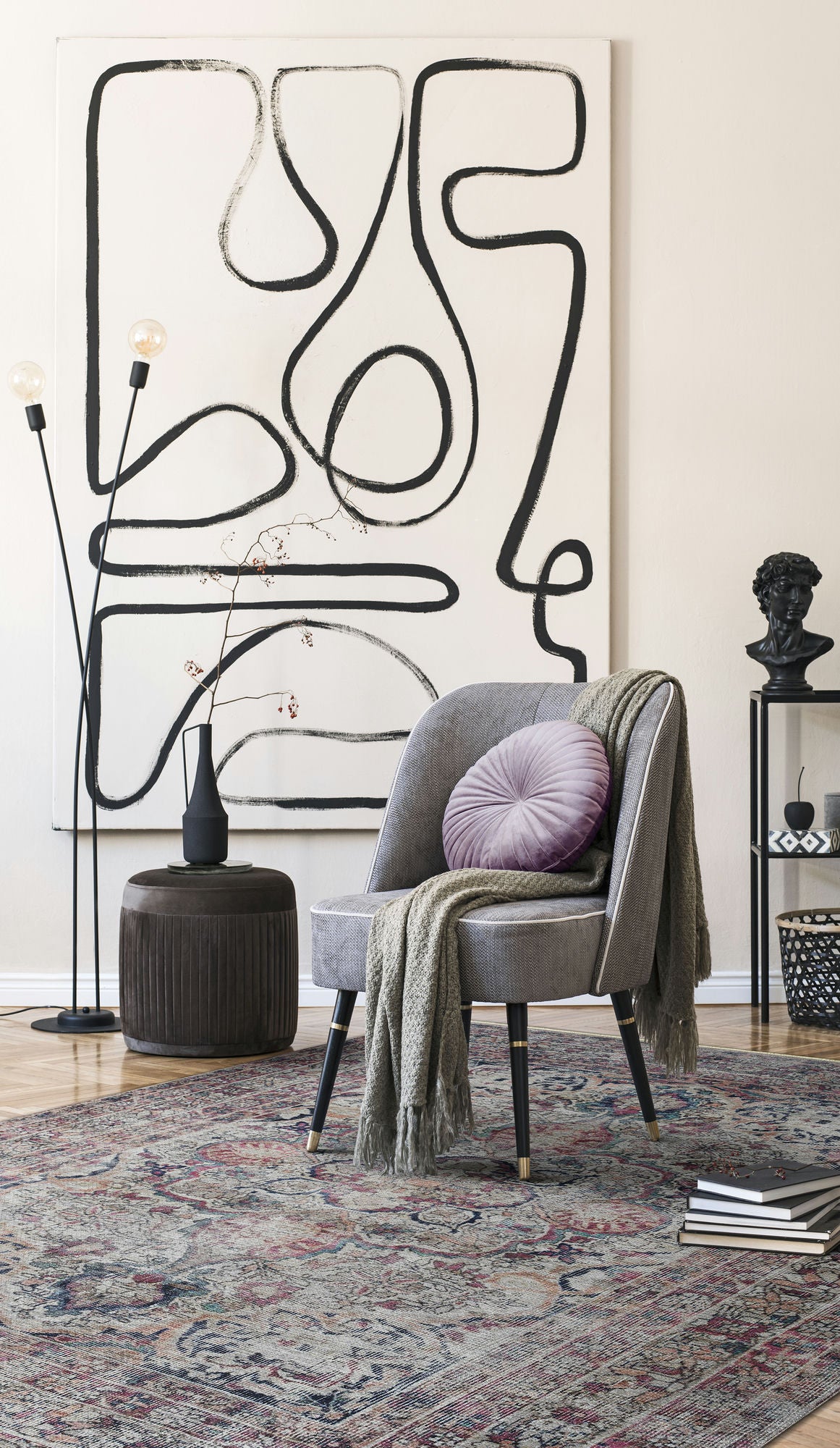 Kaleen Praia Collection Light Multi Area Rug 5'1" x 7'