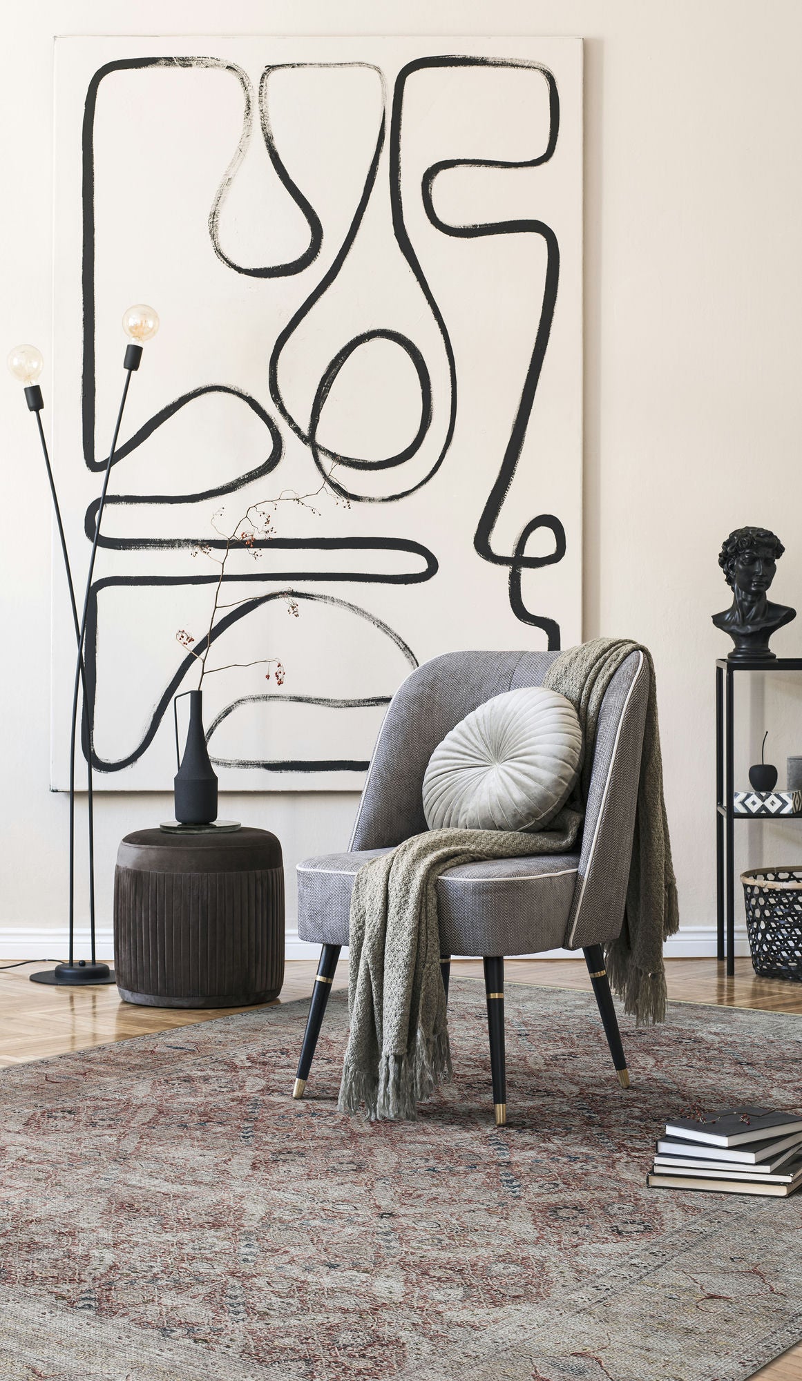 Kaleen Praia Collection Light Taupe  Area Rug 5'1" x 7'