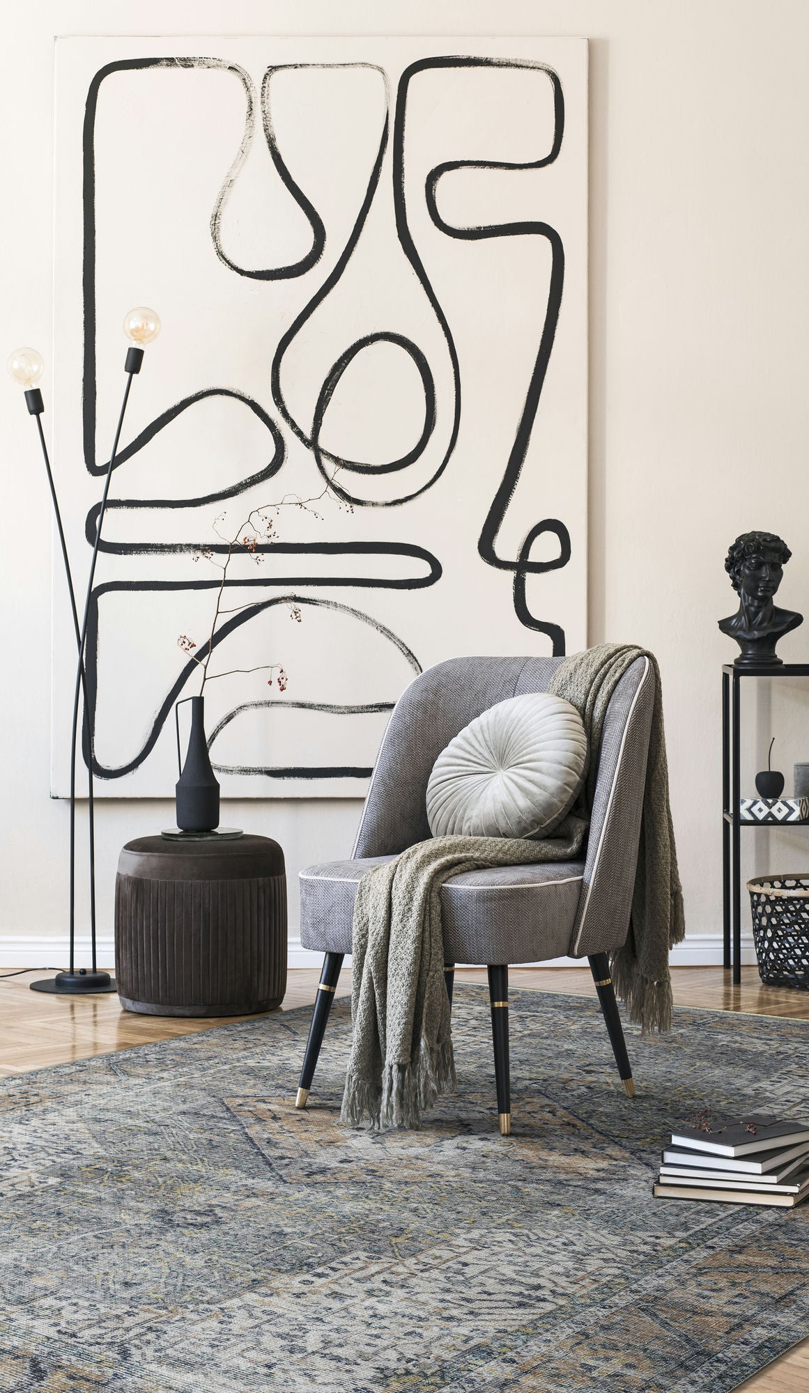 Kaleen Praia Collection Light Earthtone Area Rug 5'1" x 7'