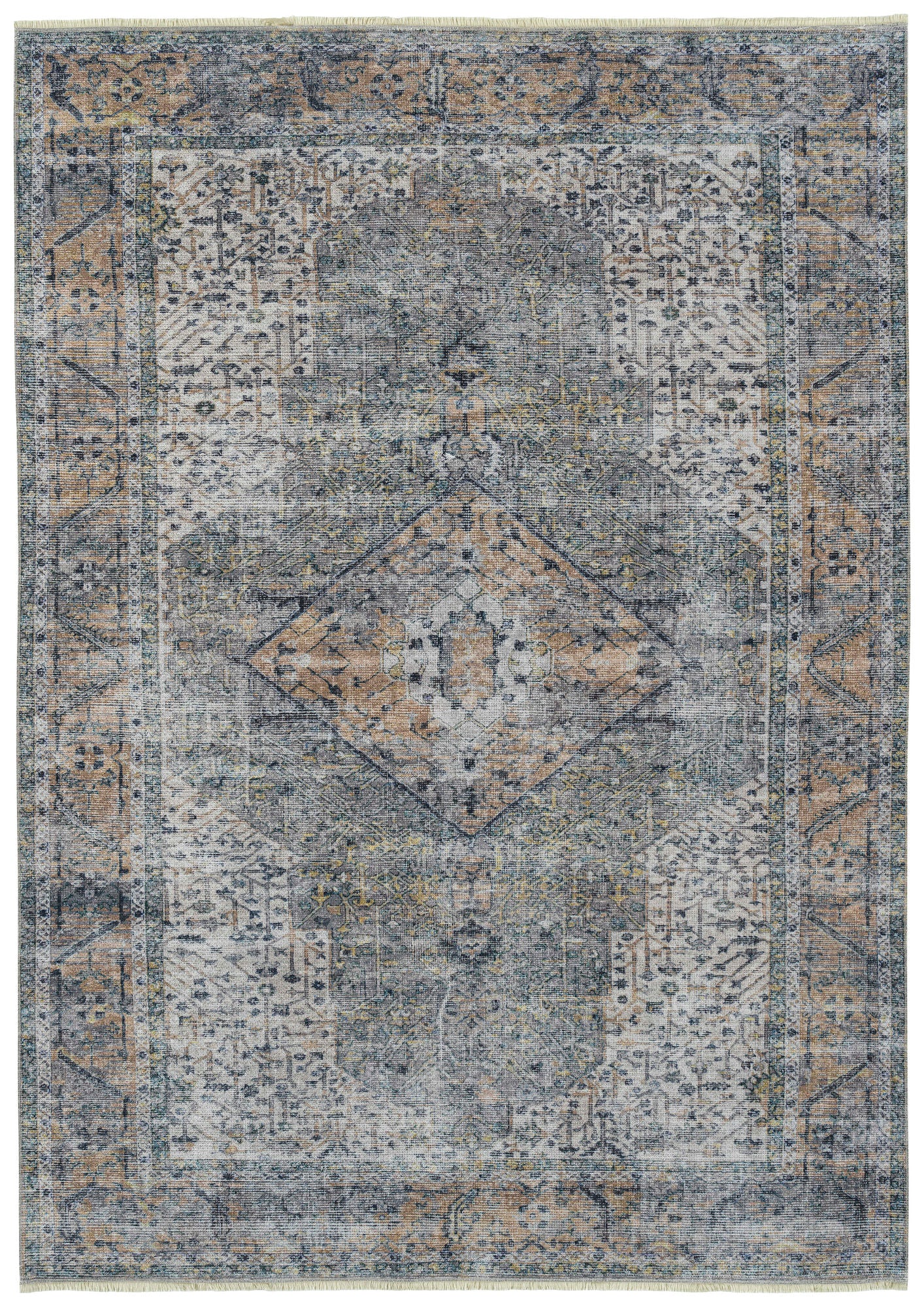 Kaleen Praia Collection Light Earthtone Area Rug 7'10" x 9'6"
