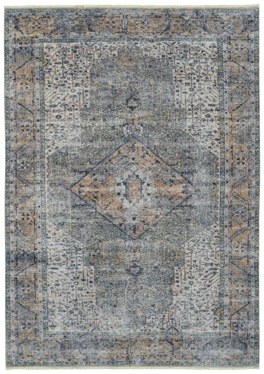 Kaleen Praia Collection Light Earthtone Area Rug 7'10" x 9'6"
