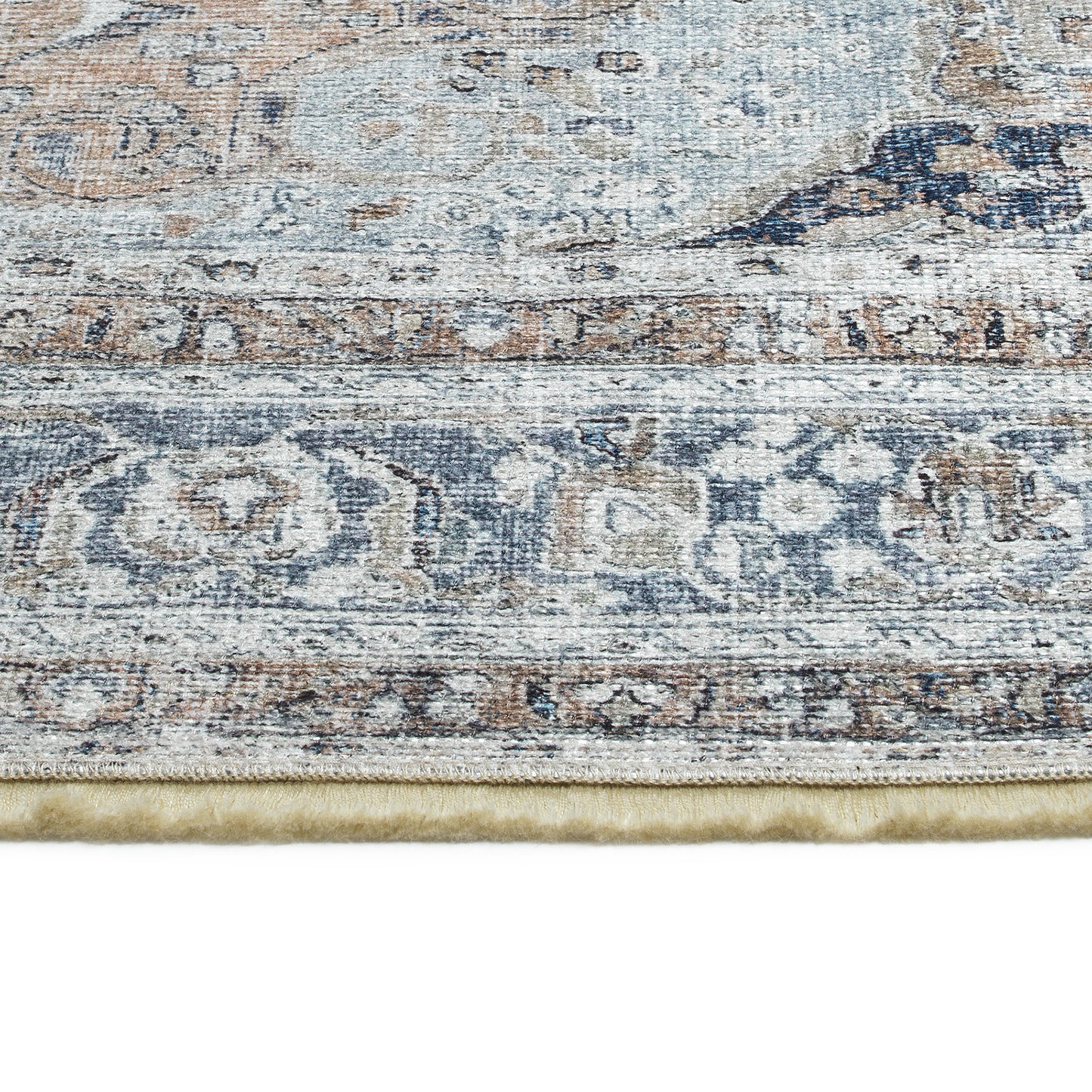 Kaleen Praia Collection Silver LtBlue Throw Rug 2' x 3'