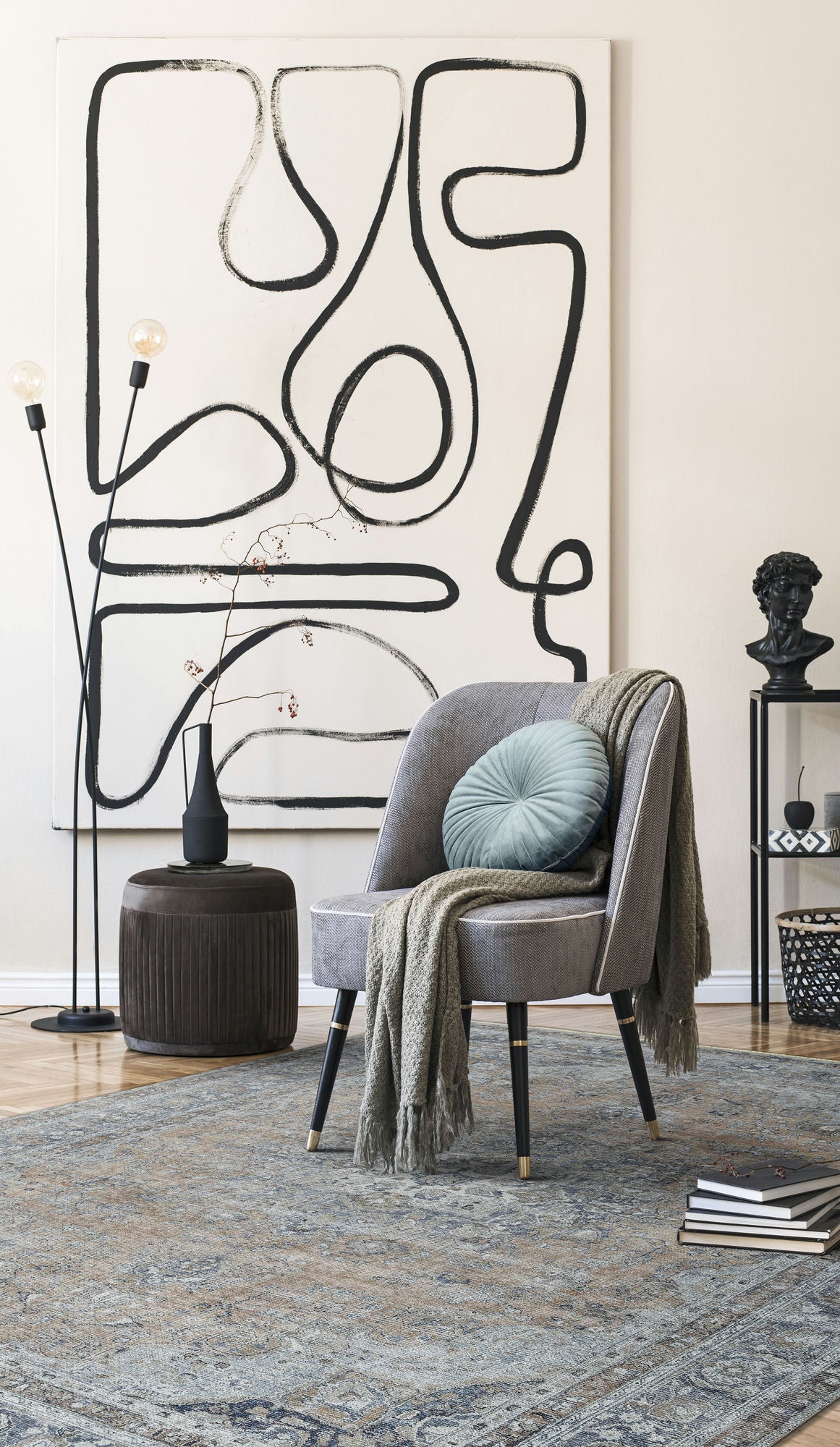 Kaleen Praia Collection Silver LtBlue Area Rug 9'3" x 11'6