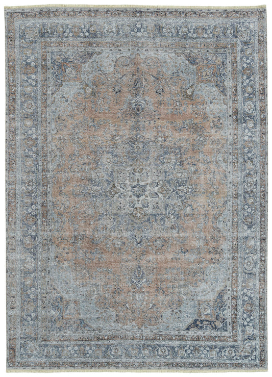 Kaleen Praia Collection Silver LtBlue Area Rug 7'10" x 9'6"