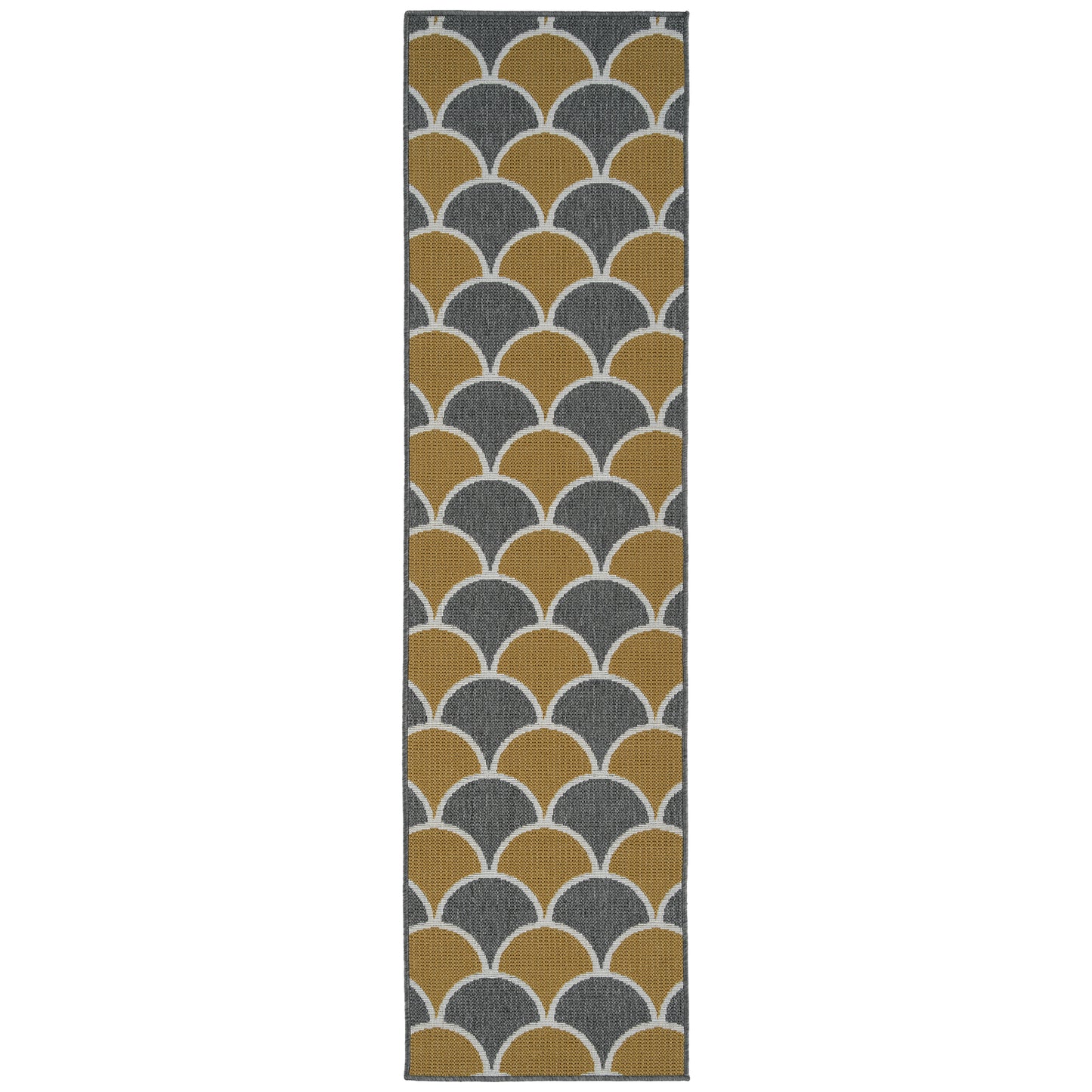 Kaleen Puerto Collection Dark Yellow Throw Rug 1'9" x 3'