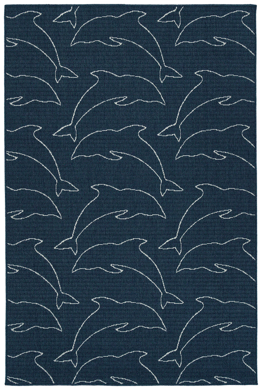 Kaleen Puerto Collection PRT04-22 Navy Area Rug 3'6" x 5'6"