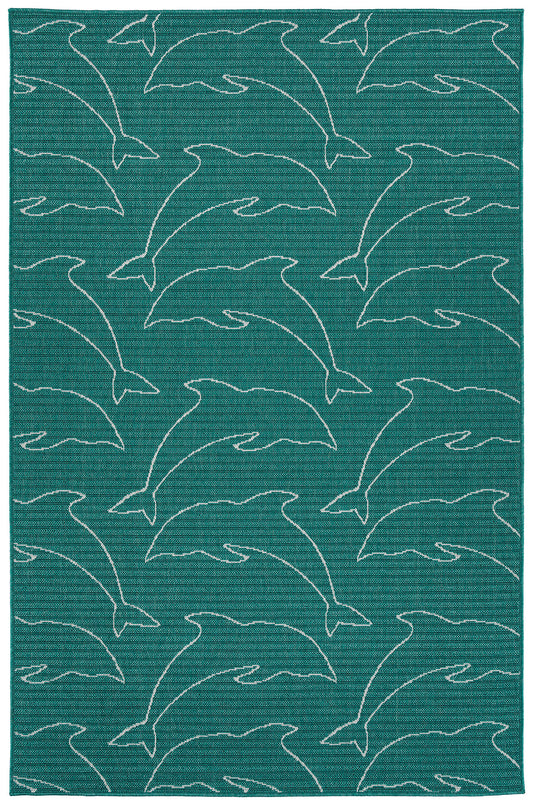 Kaleen Puerto Collection PRT04-79 Light Blue Area Rug 7'2" x 10'5"